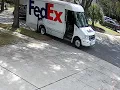 FedEx truck driver hits my mailbox