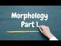 Class 3 On Morphosyntax