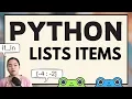 Study Python with Tinateach Accessing List Items