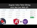 Angular 8 Inline Table Editing with Asp Net Core Web API