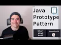Java Prototype Pattern - What Why How and Memorize it