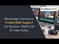 Download Lagu Apple ProRes RAW Support for DaVinci Resolve, the BMPCC4K and Blackmagic Video Assist 12G Monitor