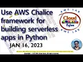 AWS Chalice for building serverless apps in Python