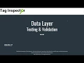 Data Layer Testing and Validation
