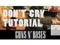 Download Lagu Como tocar Don't Cry de Guns \u0026 Roses - Tutorial Guitarra PARTE 1