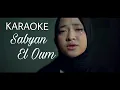 Sabyan - El Oum - KARAOKE VERSION ( NO VOKAL + LIRIK \u0026 VIDEO CLIP )