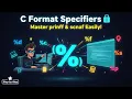 C Programming Format Specifiers Made Simple d f s p