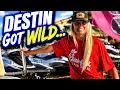 Chaos at Destin Marina Jet Skis BBQ Boats Coast Guard Showdown