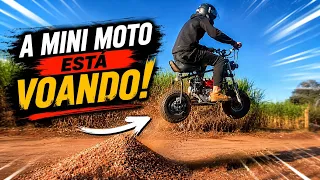 Teste de velocidade Mini moto do boxer Day