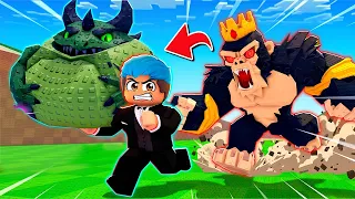 KINUHA KO ANG ITLOG NI GORILLA KING AT HUNGRY MONSTER | Roblox | Steal an Egg