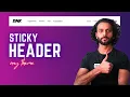 How to Create a Sticky Header on WordPress FREE EASY