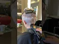 Platinum Blonde Undercut Shaved Pixie Cut