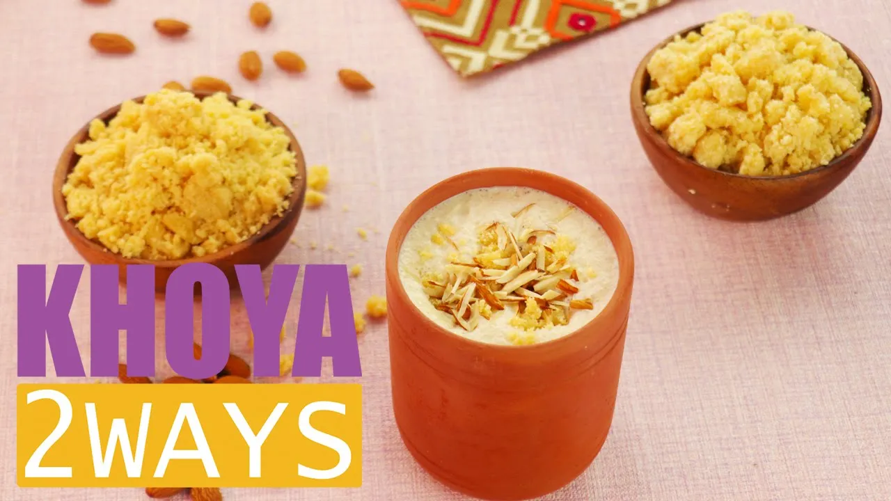 Khoya Recipe (Homemade)   Khoya 2 Ways By SooperChef