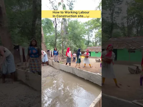 How to working labour in construction sites #labour #construction #nature