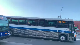 MTA NYCT Bus Nova LFS Q43 Ltd and MCI D4500CT X68 Express Bus at Hillside St