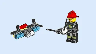 LEGO 952002 Instructions | City | Fireman and Drone | Fire | Magazine Gift