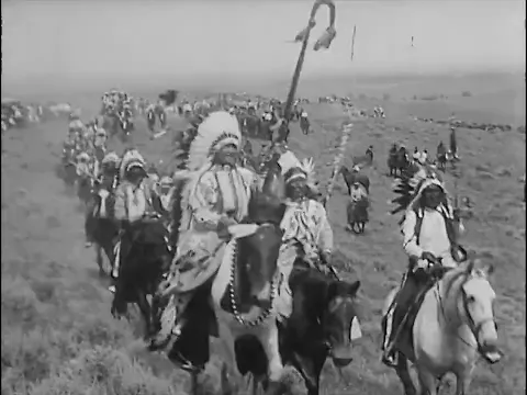 Indians Bury Hatchet on Custer Battlefield (1926) International News Reel Corporation