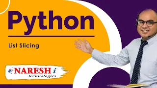 List Slicing Python List Tutorial Python List Programs Naresh IT