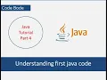 Understanding First Java Code Java Tutorials Coding For Beginners Code Bode