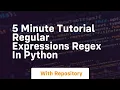 5 minute tutorial regular expressions regex in python