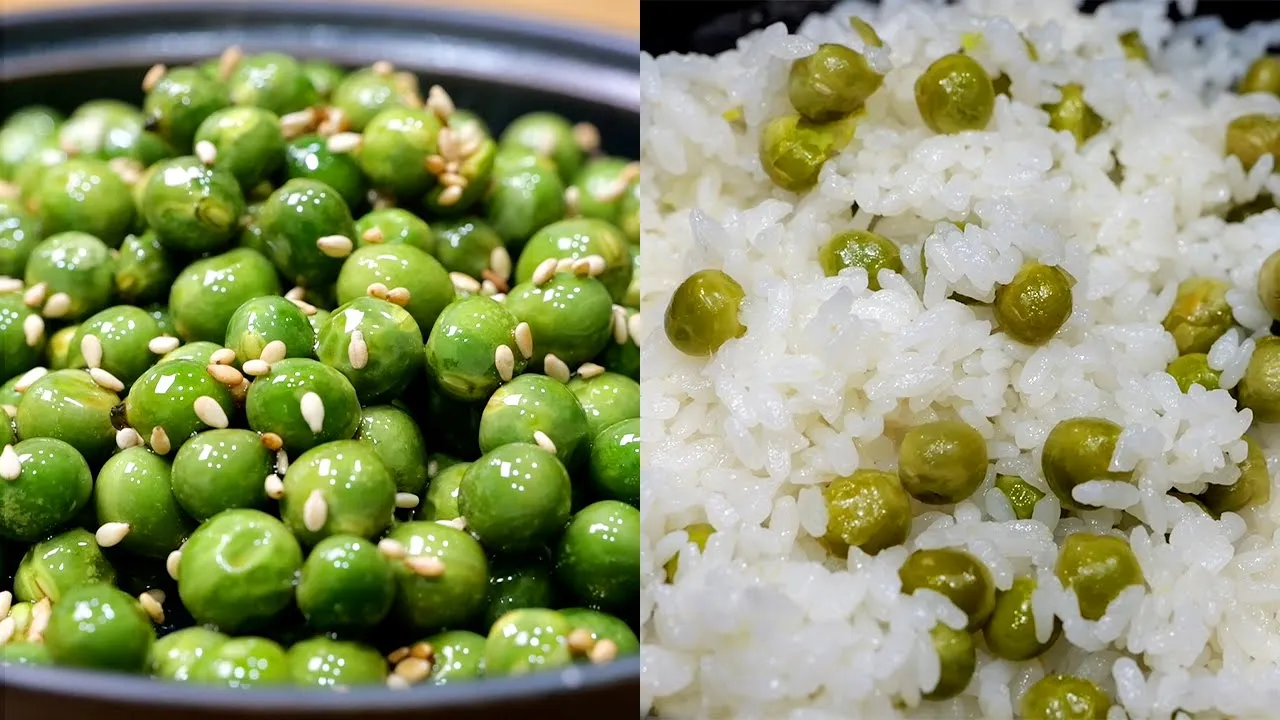 완두콩밥과 완두콩조림