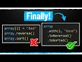 I Waited 15 Years For These New Array Methods