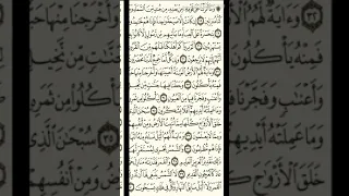 036 سورة يس بصوت الشيخ محمود على البنا مع قراءة الايات 