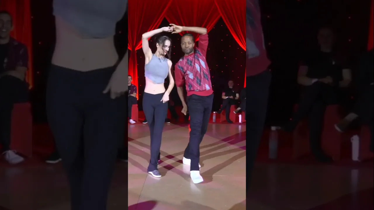 Markus & Bryn strike again 🔥🔥😎 #improv #westcoastswing