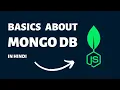 Learn Basics About MongoDB In Hindi Connect Model Schema Insert To MongoDB
