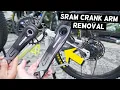 HOW TO REMOVE REPLACE SRAM SX NX CRANK ARM ON BIKE BICYCLE