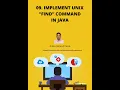 51 - Implement UNIX find command in Java