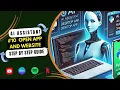 Open App and Website SQLite Database Integration Python Voice Assistant Tutorial 11