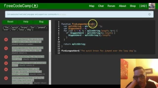 Find the Longest Word in a String freeCodeCamp review Basic Algorithm Scripting lesson 4