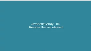 JavaScript Array - 06