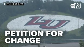 Residents divided over Liberty University monogram petition calls for a change