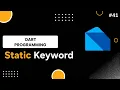 Static Keyword in Dart Static Variable Static Method OOP