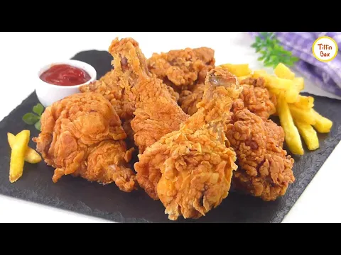 Download MP3 KFC style Fried Chicken Recipe by Tiffin Box | Kentucky Fried Chicken, Spicy Crispy chicken fry