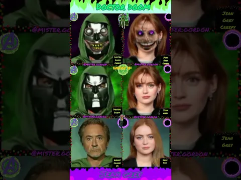 Doctor Doom Robert Downey Jr Vs Jean Grey Sadie Sink/TikTok Challenge Marvel Humor. #shorts YouTube