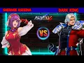 KOF XV ♀️ Shermie Asesina Vs Dark King 🔥 King of Fighers Room matches - popular players #kofxv