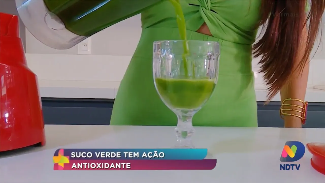 Suco verde tem ação antioxidante