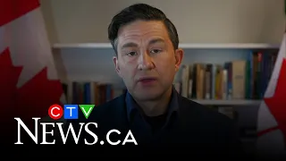 Poilievre talks dealing with tariffs, Trump's gender comments and Canada's "weak" government