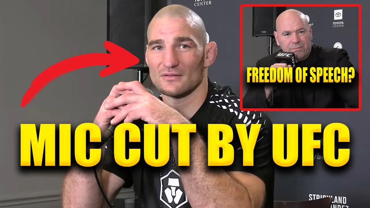 UFC Abruptly Cuts Sean Strickland’s Mic at Chaotic Presser