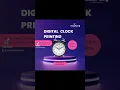 Time Meets Creativity Design Your Own Digital Clock print with Click2Print in Lahore