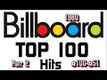 Billboard's Top 100 Songs Of 1980 Part 2 #100 #51