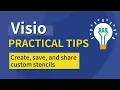 Create Save Share Custom Stencils in Visio
