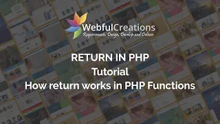 How PHP return works PHP Tutorial Webful Creations