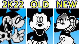 FNF VS Micky Mouse - Really Happy | OLD VS NEW VS 2K22 (SNS)