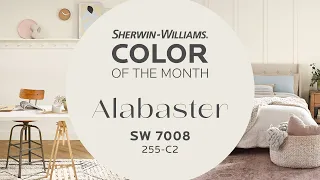 Sherwin-Williams Color of the Month - April 2022 Alabaster SW 7008