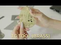 Exlicon L Brass - Golden Ratio Ruler for Art and Geometry