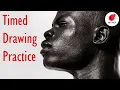 Daily Life Drawing session Timed Portrait Reference 2-10 min Poses